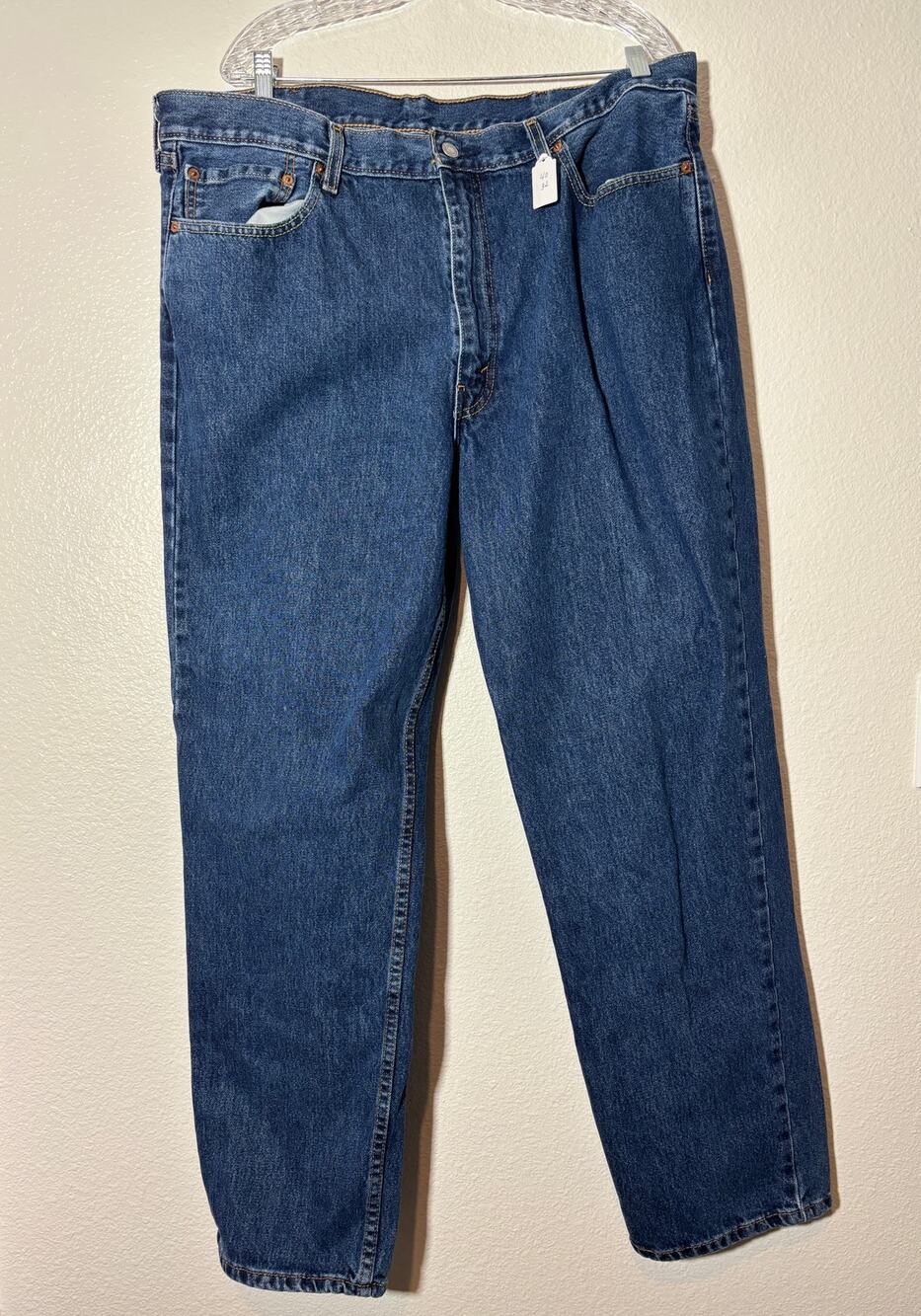 Levi Strauss Men's Size 40X32 Relaxed Straight Denim Blue Jeans Workwear Y2K